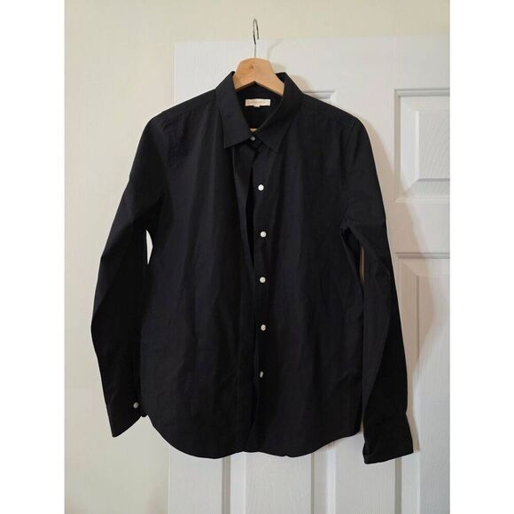 Ann mashburn black button down shirt M - Picture 1 of 7
